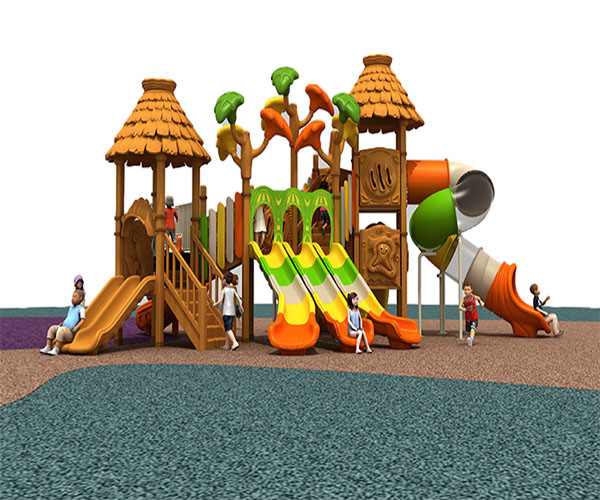 Quality Residential Kids Plastic Playground Equipment Antistatic Antiskid Crackproof for sale