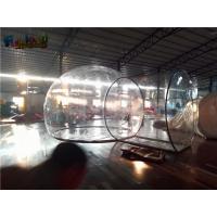 china 6m Transparent PVC Steel Galvanized Frame Pipe Camping Tent On Sale