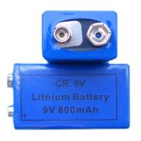 China CR9V 800mAh LiMnO2 Lithium Battery Power Type 400mA Max Pulse Current factory