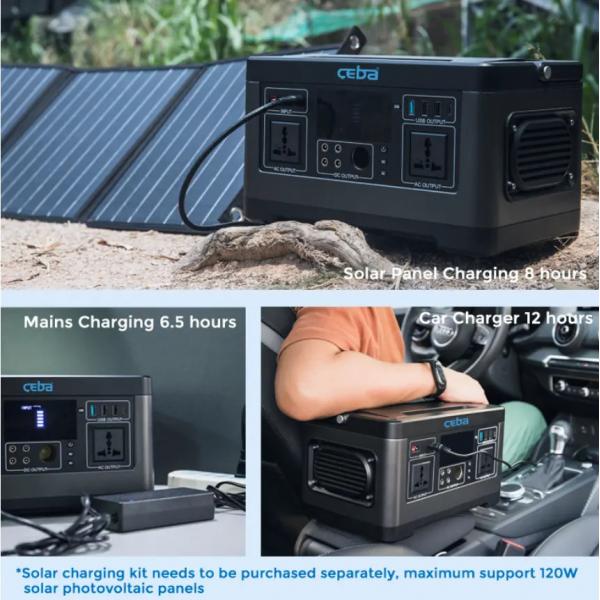 Quality Outdoor Solar Power Portable Generator 110V 220V 500w Camping Solar Power for sale