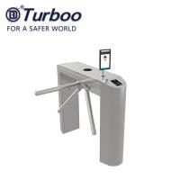 China Semi Automatic Tripod Turnstile 304 Stainless Steel Integrated With RFID Card Reader for sale