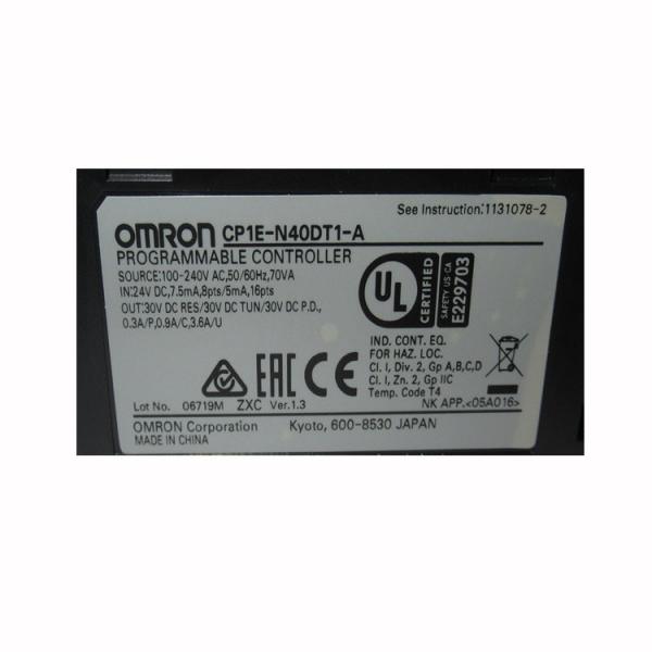 Quality 24V DC Relay Omron PLC CP1E Analog Input Module CP1E-N40DR-A for sale