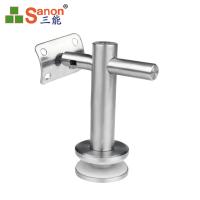 China Side Mount Stainless Steel Handrail Fittings Glass Shelf Mounting Brackets factory