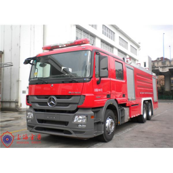 Quality Mercedes Chassis Foam Firefighting Vehicle 6X4 Drive Six Seats with 90L/s Flow Pump for sale