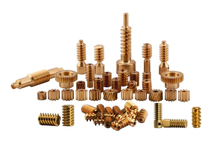 China Industrial Miniature Brass Worm Gear Small Customized Machinery Parts factory