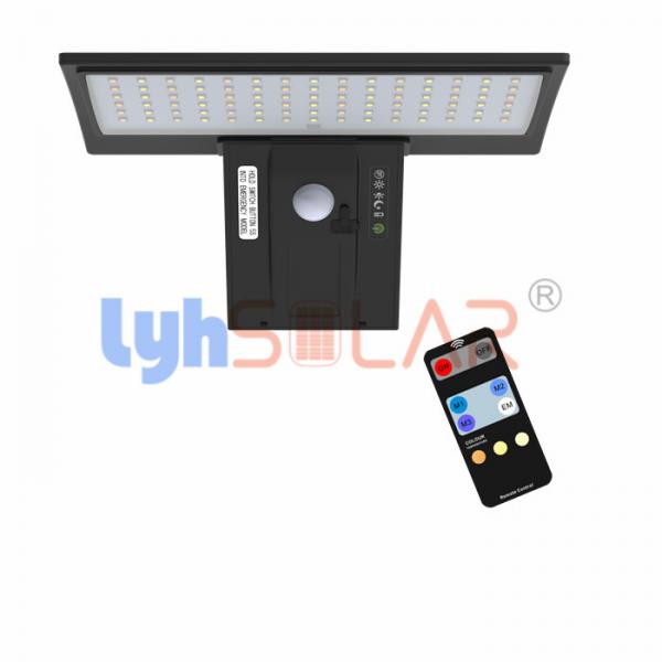 Quality Outdoor Solar Sensor Wall Lights Black 4.2W ABS And PC Anti Corrosion Interaction Wall Lamp for sale