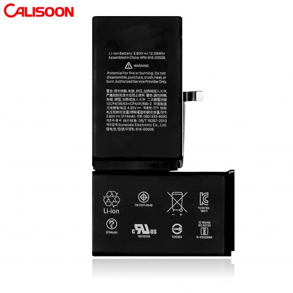 Quality 100% Compatible Change Battery O Cycle Cellphone Battery Replacement For Iphone X for sale