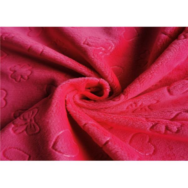 Quality Velboa Embossed Knitting Polyester Brushed Fabric for sale
