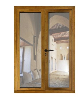 Quality OEM Aluminum Swing Doors , Double Outswing Exterior French Doors for sale