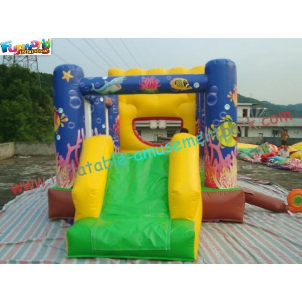 Quality Spongebob Commercial Bouncy Castles , Inflatable Bouncer Slide CE / EN14960 for sale