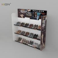 China Combined Floor 3-Tiers Acrylic DIY Shoe Display Stand for Sale factory