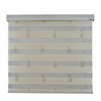Quality Luxury Fabric Blackout Zebra Roller Blinds Rope Control For Windows for sale