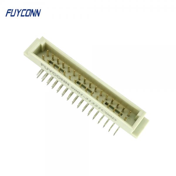 Quality 232 Eurocard Connector Right Angle PCB Male 2*16P 32pin 2 Rows DIN 41612 for sale