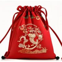 Quality Christmas Collection Polypropylene Drawstring Bag Custom Colored White Plastic for sale