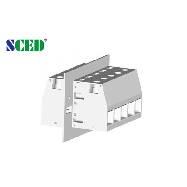 Quality 600V/150A Through Panel Terminal Blocks Pitch 18.8mm 2-24 Pole Right Angle for sale