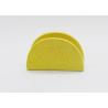 China Yellow Chips Shaped Ceramic Paper Holder , Ceramic Letter Holder For Home Decoration factory