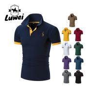 China Slim Fit 100 Cotton Polo Shirts Quick Drying Outdoor Short Sleeve factory