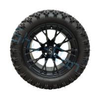 China Shu Ran 14 Inch Golf Cart Wheels And Tires Rims with DOT Tires 101.6 PCD 4x4 Bolt Pattern factory