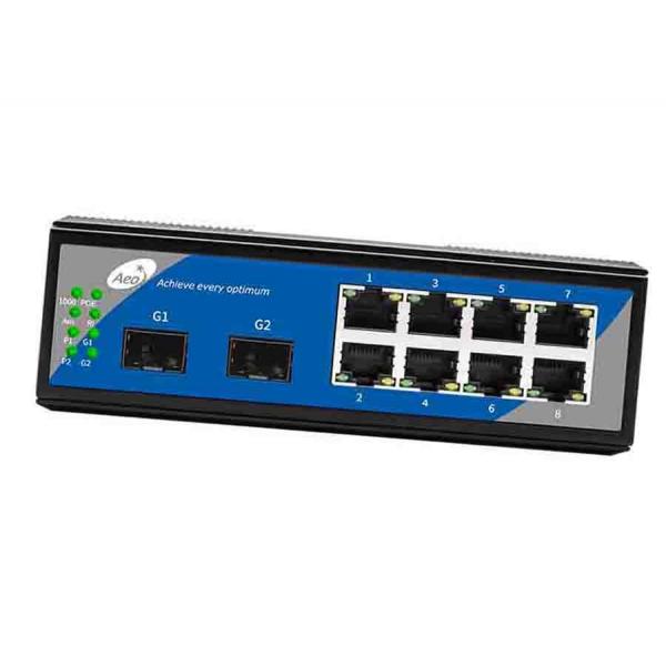 Quality IEEE802.3af / At 32Gbps 8 Port POE SFP Switch for sale