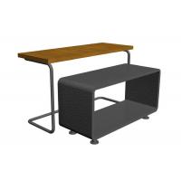 China High Level Clothes Display Stand Iron Powder Coating Veneer Board Nesting Table for sale