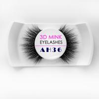 China Lightweight Mink False Lashes , Natural Black Private Label Mink Lashes factory