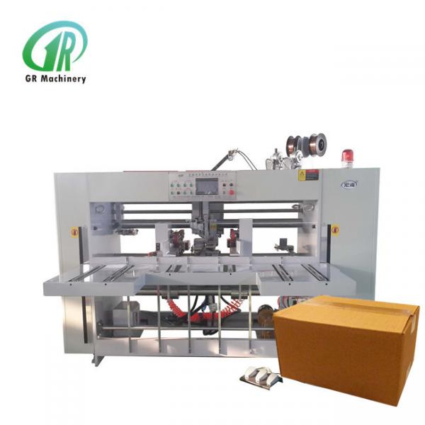 Quality 3 Layers PLC Cardboard Box Manufacturing Machine Cardboard Stitching Gerun for sale