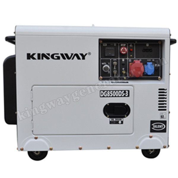 Quality 6KW Kingway Gas Engine Silent Natural Gas Portable Generator Set Home Use for sale