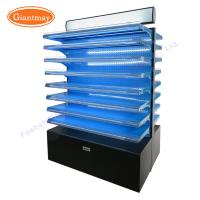 China Double Sides LED Light Metal Rack Pegboard Display Stand factory