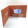 China Advertising LCD Video Business Cards 350g Coated Paper / PCBA With Rechargeable Battery factory
