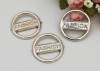 China Round Fashion Resistant Ladies Shoe Buckles Replacement Customized Logo factory