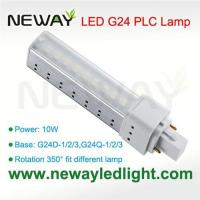 Quality 10W G24 Lamp Holder LED PLC Light Bulb replace 26W CFL for sale