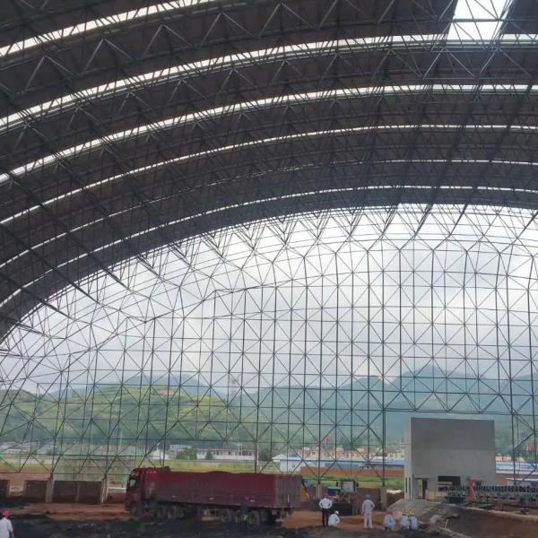 Quality Hot Dip Galvanised Steel Framed Buildings Arch Structural Space Frame 300m for sale