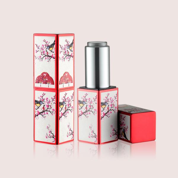Quality Square Shape Empty Aluminum Lipstick Containers GL102 Magnet Without Oil/Glue for sale