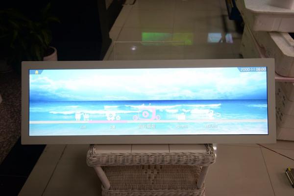 38" ultra wide bar LCD stretched display advertising LCD