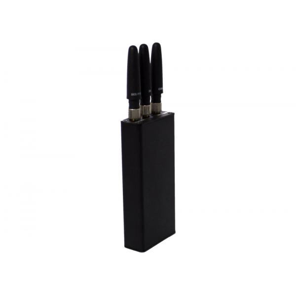 Quality Portable 3G GSM CDMA Cell Phone Signal Jammer 25dBm For Office , 3 Antenna for sale