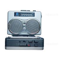 China Silvery FM AM Cassette Tape Player Radio With Recording Function Built In 2 Speakers factory