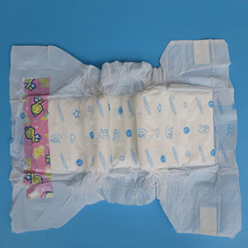 Quality Breathable Chemical Free Diapers Disposable With Magic Tapes , Eco Friendly for sale