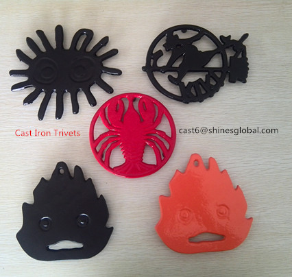 China Cast Iron Trivet/Cast Iron Pan Heat Stand/Cast Iron Teapot Pad/Flower Pot Holder factory