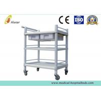 China Double Baskets Medical Trolley Hospital Metal Laundry Cart , Dressing trolley (Als-MT15b) for sale