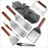 China 8PCS Teppanyaki Tool Set With Wooden Handle  For Picnic Accessories factory