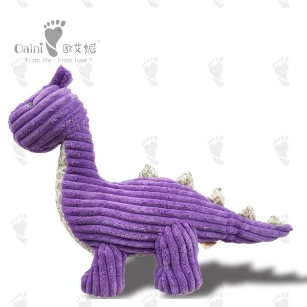 Quality Washable Cartoon Characters Soft Toys Purple Dinosaur Plush 36 X 47cm for sale