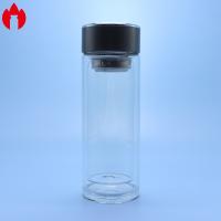 China Double Layer Insulation High Borosilicate Glass Water Bottle factory