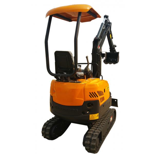 Quality 1400kg Mini Crawler Excavator Agriculture Digging Machine Orange Color for sale
