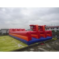 China 0.55mm PVC Tarpaulin Inflatable Sports Games / Tarpaulin Runway for sale