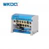 China Durable Busbar Power Distribution Terminal Cabinet , Power Distribution Box UK 207 In Grey and Blue Color factory