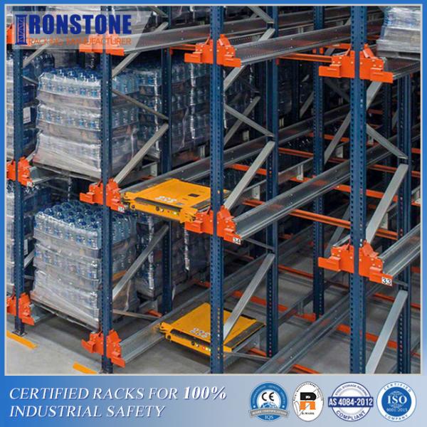Quality Heavy Duty Radio Shuttle Racking System for Intensive Storage With Lower Accident Risk for sale