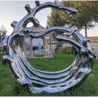 Quality Mirror Surface Modern Outdoor Metal Sculpture Stainless Steel For Public for sale