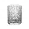 China Transparent Small Candle Jars With Pattern / Glass Candle Holder For Candle Wax factory