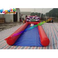 China Customized Indoor Inflatable Bowling Alley Game With Bowl and Ball For Kids factory