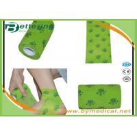 China Dog paw printing Veterinary Non Woven Self Adhesive Flexible Wrapping Bandage Coflex Pet Bandage for sale